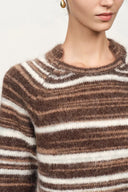 Ella Striped Wool Dress in Baby Alpaca Blend