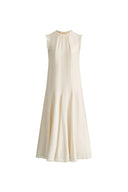 Paz Ruffle Maxi Dress in Acetate-Modal Blend