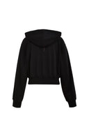 Illusion-S Crop Hoodie in Cotton