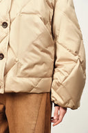Thurston Quilted Lapel Down Jacket in High Density Water-Repellent
