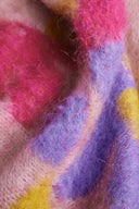 Louloudia Floral Jacquard Knit Cardigan in Merino Mohair Blend