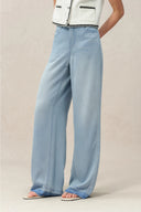 Echo Wide Leg Jeans in Tencel Acetate Denim
