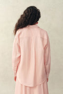 Camisa Colette con Bordado en Mezcla de Lino