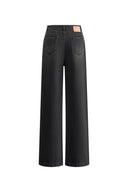 Astrid Slanted Side Seam Barrel Jeans in Cotton Denim