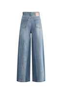 Ginevra Split Colorblock Jeans in Stretch Denim