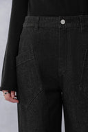 Psyche Short Jacket and Jeans Matching Set in Cotton Denim