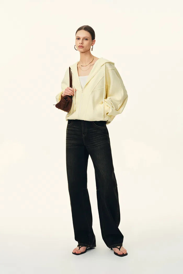 Melody Batwing Sleeve Oversized Hoodie in Cotton