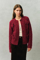 Freya Butterfly Bow Knit Cardigan in Cable Knit
