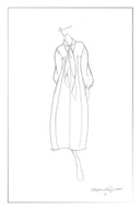 Eira Band Langarm Bedrucktes Kleid aus Cupro