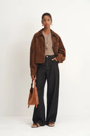 Solana leichte Jeans mit weitem Bein aus Baumwoll-Denim