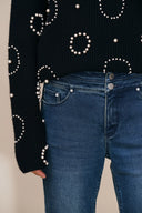 Eliza Stretchy Slim Fit Jeans in Fleece-Lined Denim