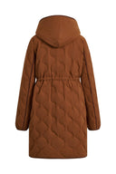 Xenia Robe Style Two Tone Down Jacket in High Density Down Proof with Graphene Lining