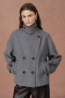 Catherine Double Faced Cabanse Coat in Merino Wool