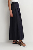 Culottes de Tiro Medio y Pierna Ancha Mignon en Denim Lyocell