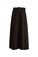 Geraldin Midi Skirt in Cotton Corduroy