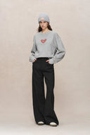 Luna Zodiac Long Sleeve Sweatshirt in Cotton Knit