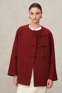 Manteau style oriental nouveau Nova en mélange de laine