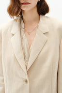 Barra Suit Blazer in Silk Linen