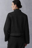 Psyche Short Jacket and Jeans Matching Set in Cotton Denim