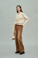 Cardigan Demi con Colletto in Lana Merino e Cashmere