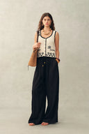 Rania Hand Crochet Embroidery Sleeveless Top in Cotton Yarn