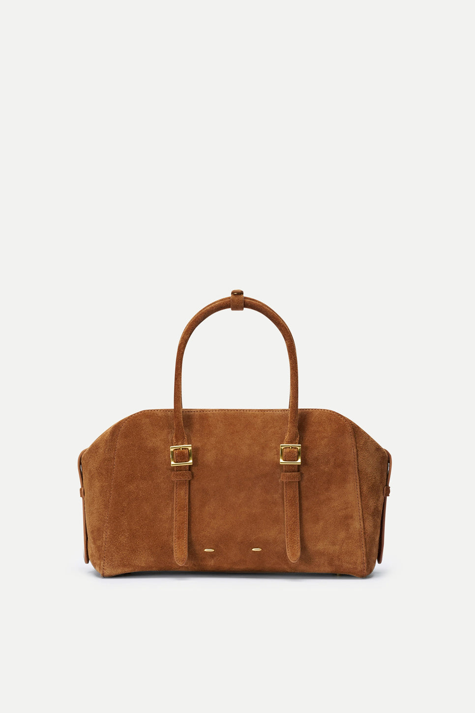 Monti Small Boston Bag in Suede
