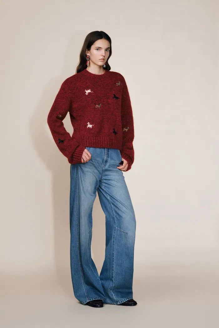 Tesoro Pony Sweater in Merino-Mohair Blend
