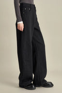 Jeans de pierna ancha Akari en denim turco