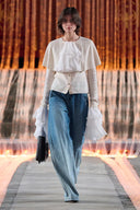 Elen Cape Style Cardigan in Wool-Cashmere Knit