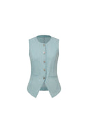 Elodie Denim Vest in Summer Denim