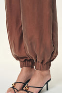 Alice Airy Elasticated Waist Balloon Pants in Cupro Tencel Blend