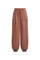 Alice Airy Elasticated Waist Balloon Pants in Cupro Tencel Blend