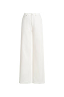 Alma Barrel Straight Leg Jeans in Lightweight Lyocell Blend Denim