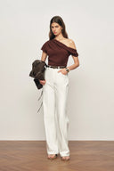 Alma Barrel Straight Leg Jeans in Lightweight Lyocell Blend Denim