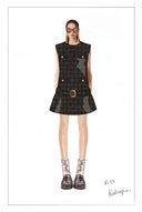 Amelia Low Rise Tweed Dress