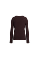 Anya Side Slit Top in Cotton Knit