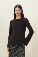 Anya Side Slit Top in Cotton Knit