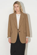 Blazer Artemis effetto lana a strati rimovibile in misto lana