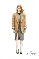 Blazer Artemis effetto lana a strati rimovibile in misto lana