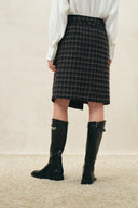 Ashley Plaid Wrap Skirt in Flannel
