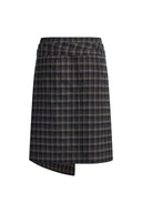 Ashley Plaid Wrap Skirt in Flannel