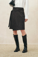 Ashley Plaid Wrap Skirt in Flannel
