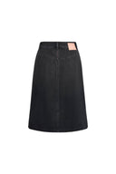 Ashley Utility-Rock mit Bügelfalten aus Baumwolldenim