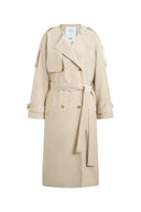 Audrey Deconstructed Double Breasted Belted Trench Coat