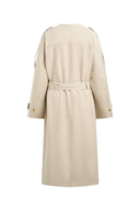 Audrey Deconstructed Double Breasted Belted Trench Coat