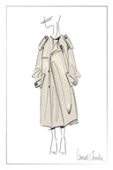 Audrey Deconstructed Double Breasted Belted Trench Coat