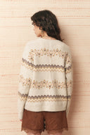Maglione Audrey con motivo Fair Isle in misto lana
