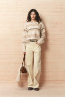 Maglione Audrey con motivo Fair Isle in misto lana