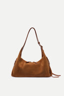 Aura Slouchy Medium Hobo Bag in Soft Velvety Suede