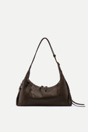 Aura Slouchy Medium Hobo Bag in Vegetable-Tanned Leather